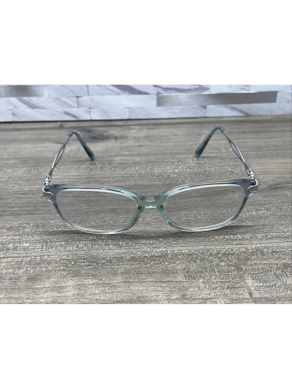 Coach Eyeglasses HC6172 5642 Gradient Transparent Blue Square Frames 52[]16-140